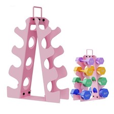 	EXBTOKA 4 Tier Dumbbell Rack Stand Only Weight Rack for Home Gym Dumbbells	