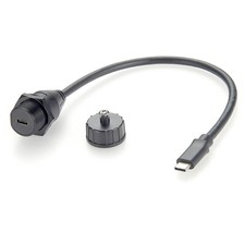IP67 USB 3.1 Type C Male To Female Extension Flush Mount Cable 0.3M/0.98FT