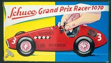 Schuco Grand Prix Racer 1070 Wind-up Toy Car Red With Box  Accessories Works