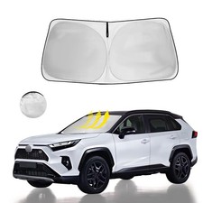 Windshield Sun Shade Fit 2025 2024 2023 2022 2021-2019 Toyota RAV4 Prime LE H...