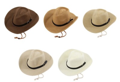 Unisex Men Women Summer Beach Sun Hat Jazz Panama Trilby Fedora