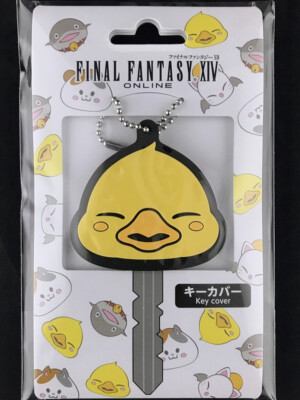 Final Fantasy XIV Online Fat Chocobo Rubber Key Cover Key Chain Square Enix New