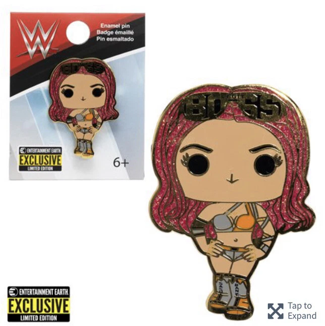 WWE SASHA BANKS FUNKO POP ENAMEL PIN BY LOUNGEFLY BRAND NEW EE