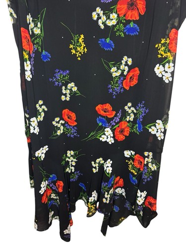 Vestido para mujer Calvin Klein talla 20W pañuelo dobladillo gasa floral - Imagen 5 de 10