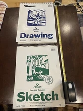 CANSON BRAND Sketch & Drawing SPIRAL BOUND BLANK SKETCH PAD 9x12 50 & 70 Lb.