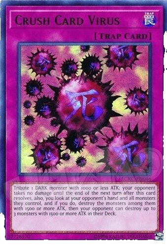 1x Yu-Gi-Oh! Crush Card Virus - LCKC-EN046 - Ultra Rare - 1st Edition - NM | eBay 1x Yu-Gi-Oh! Crush Card Virus - LCKC-EN046 - Ultra Rare - 1st Edition - NM | eBay