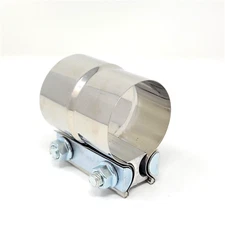 2.25" Stainless Steel Lap Joint Band Exhaust Muffler Clamp Sleeve Coupler T-304