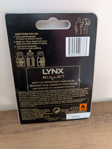 Lynx Bullet Dark Temptation, 4 Pack Sealed Deoderant Bodyspray - Picture 2 of 2