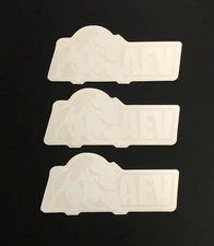3-Pack AEV American Expedition Vehicles White CLEAR Decals Stickers 5" x 2.5"