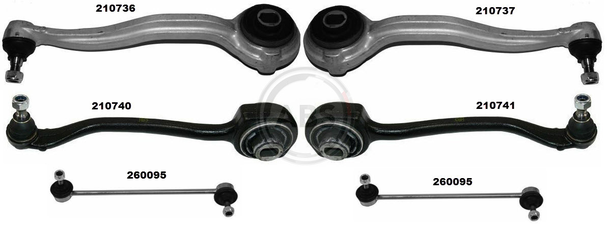 Front Suspension Control Arm Kit A.B.S. 219904 for Mercedes CLC- (W203)/CLK- (W2