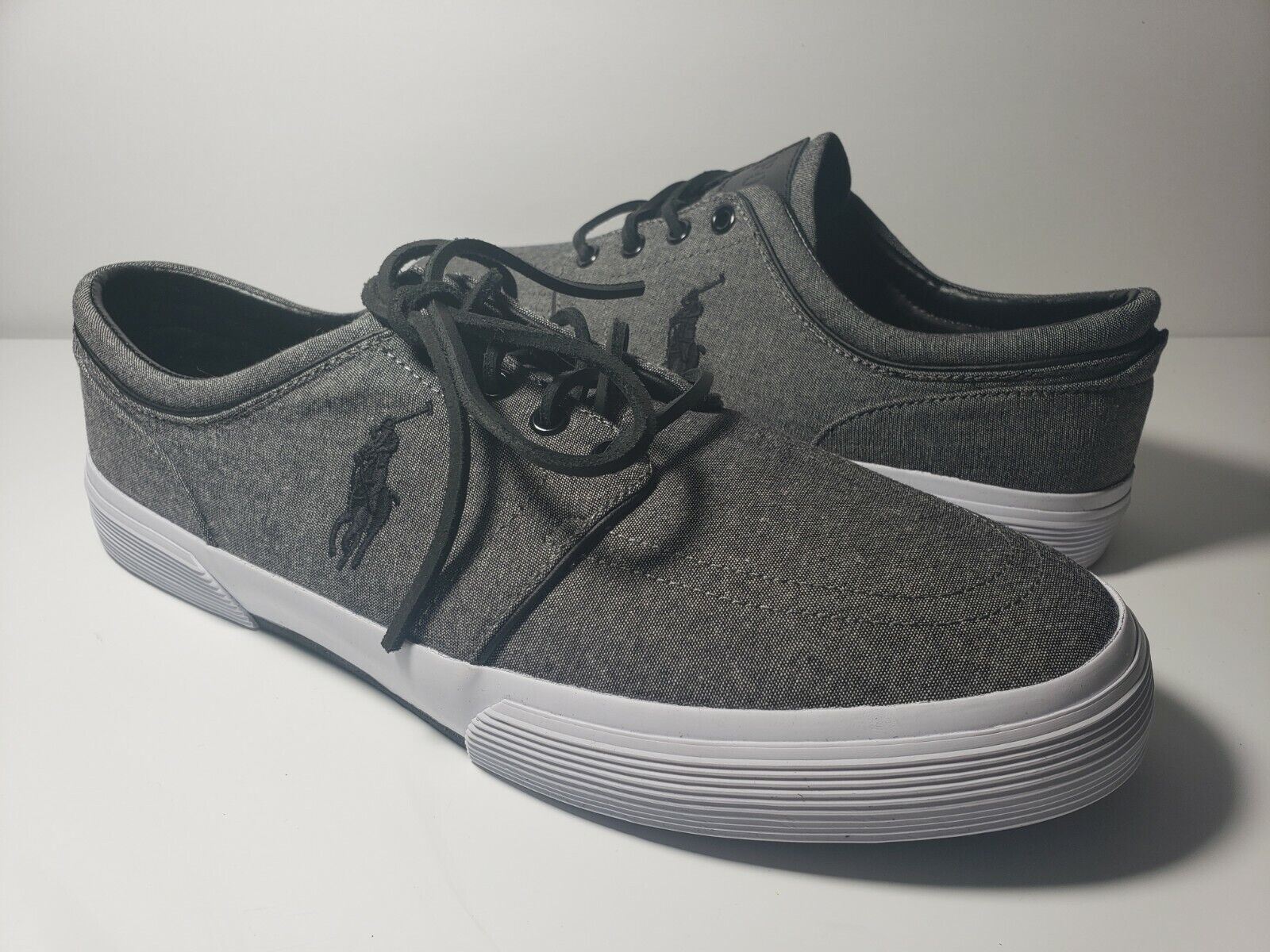 Mens Faxon Casual Shoe by Polo Ralph Lauren 865889 - 12 / Gray