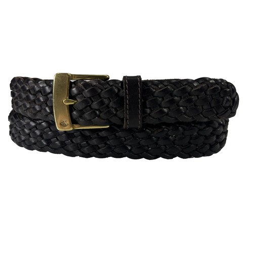 Anne Klein Black Braided Leather Hook Belt Anne Klein Black Solid Belts for Women for sale | eBay main image 4