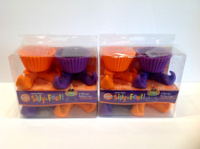 Wilton Silicone Baking Cups Silly Feet Wacky Witch-NIB