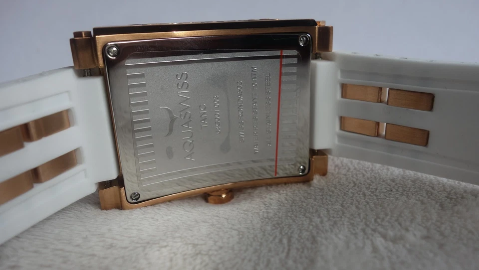 RELOJ HOMBRE AQUASWISS Tang Skeleton oro blanco y rosa NUEVO  Foto 4 de 4