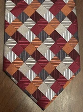 Geoffrey Beene Hand Made 100% Silk Men’s Neck Tie Made In China