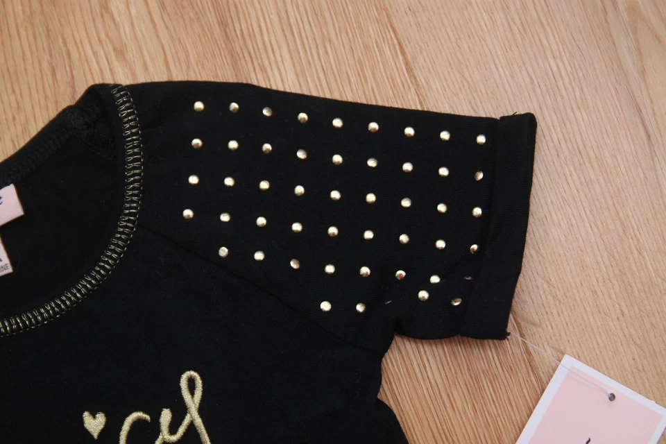 Juego de Top y Leggings Juicy Couture Bebé Niña ~ Negro, Marfil y Dorado Foto 3 de 4