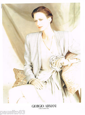 REKLAME WERBUNG 055 1988 GIROGIO ARMANI Haute Couture