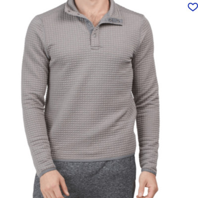 Rhone Pullover Mens Size XXL Gramercy Tech Snap Polartec Waffle Gray Quilted New