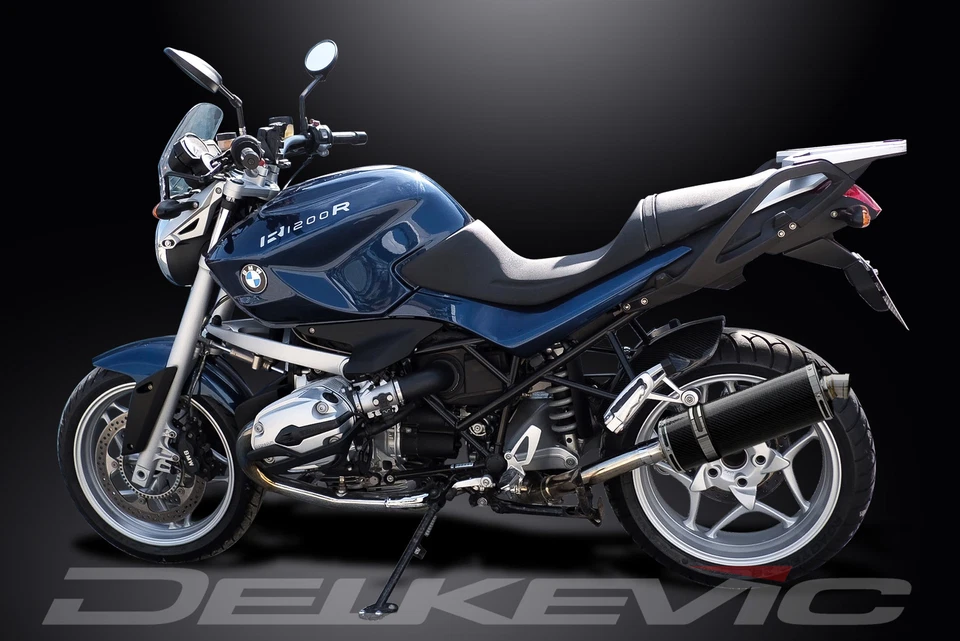 Комплект овального углеродного глушителя выхлопной системы BMW R1200R R1200RT 2006-2009 14 дюймов - Изображение 4 из 4