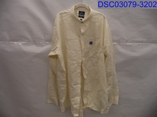 Stafford CreamColored Men's DressShirt, Size 39,Armpit to Armpit 29", Length 34"