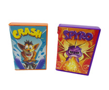  DEAD BATTERY  2-pc 2005 Crash Bandicoot Elec. Games McDonalds Happy Meal Toys