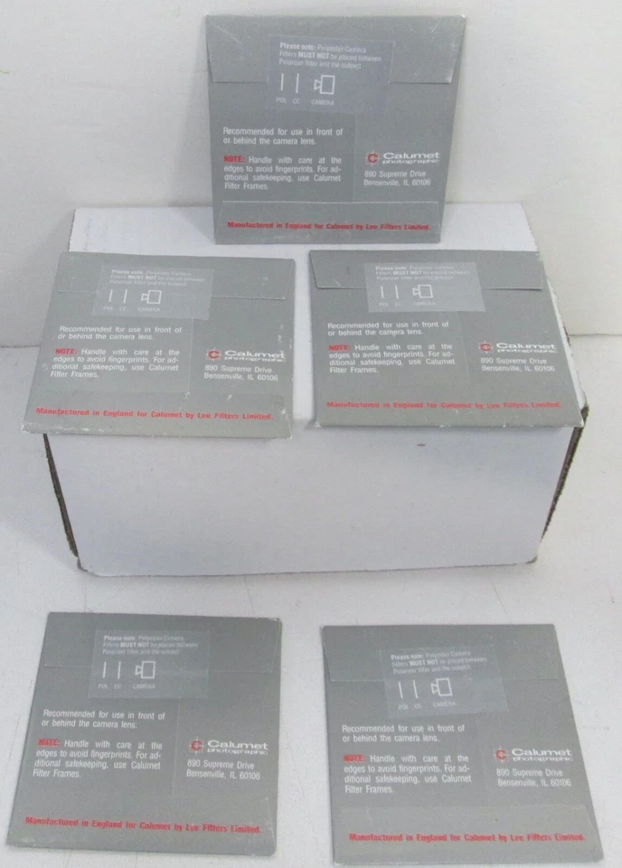 New Old Stock 5 Calumet Professional Filter System 80C, 80D, 82C, 85, 85B - 3x3 - Image 4 of 4