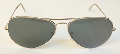 Ray Ban RB3025 Gold Fashion Aviator Sunglasses With New G15 Lenses