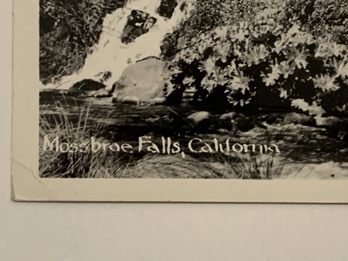 Vintage Mossbrae Falls Dunsmuir CA Real Photo Postcard RPPC California Waterfall - Picture 4 of 6