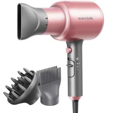 Wavytalk Ionic Hair Dryer Blow Dryer with Diffuser & Comb for Curly Hair Prof...