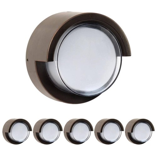 Feit Electric Wall Pack Light 5.1"Hx4.93"W Integrated Led Water Resistant Bronze