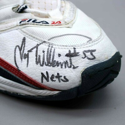 FILA Jayson Williams #55 Nets Autographed Game Worn Signed Basketball Sneakers FILA Jayson Williams #55 Nets Autographed Game Worn Signed  main image 3