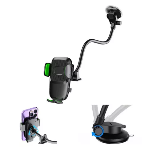 Universal Car Windshield Gooseneck Stand Mount Holder Suction Cup For Cell Phone - Picture 10 of 12