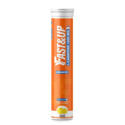 fasten up l carnitine 2 X FAST&UP L-Carnitine Tartrate 1000mg - Lemon Flavor - 20 Tabs Effervescent