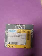 HAGER TEBIS Kallysta WKT902T - Enjoliveur Kallysta 2 touches KNX coloris TITANE
