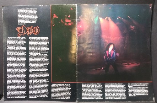 Vintage DIO Sacred Heart World Tour 1985 concert SOUVENIR PROGRAM heavy metal - Picture 2 of 4