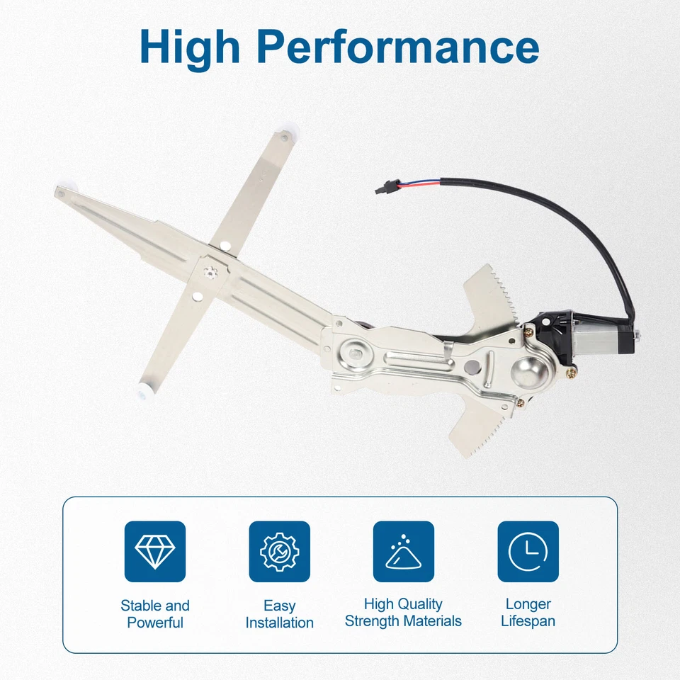 Par de reguladores de ventana delantera con motor para Pontiac Firebird Chevy Camaro 1993-2002 Foto 3 de 4