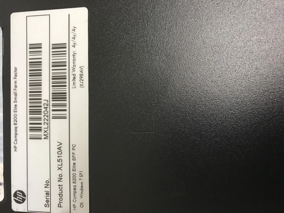 HP Compaq 8200 Elite SFF Desktop PC | Core i5 | 4GB RAM | 250GB | Windows 7 - Image 4 of 4