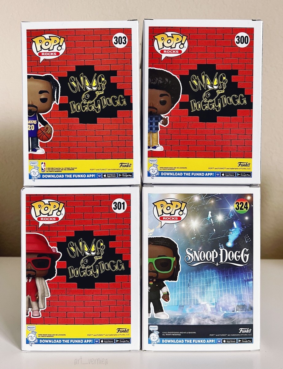Funko Pop! SNOOP DOGG SET Lakers Jersey #303 LE 15K, #300