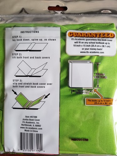 Jumbo Book Cover Super Stretchy XXL Premium Edition Academic Sox - Picture 2 of 2