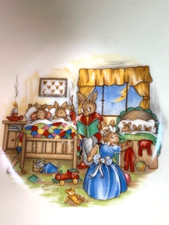 Royal Doulton Bunnykins BEDTIME STORY Cereal Bowl England