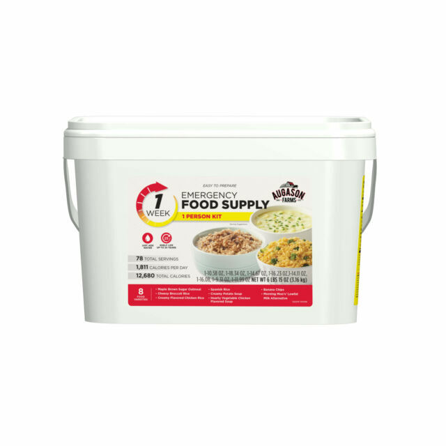 augason farms 1 week 1 person emergency food supply kit
