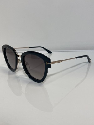 NIB Tom Ford TF574 Mia-02 01T Black Plastic Gold temples  display picture 2