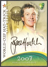 2007-08 GOLD SIGNATURE CARD [CRICKET WORLD CUP HAT TRICK] WSC35 Brad HADDIN