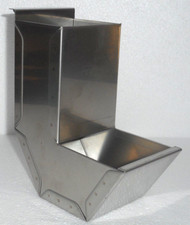 Alimentador colgante de acero inoxidable para ratas/ratones J 6,25" H 3" W 5,5" D granulado para alimentos nuevo