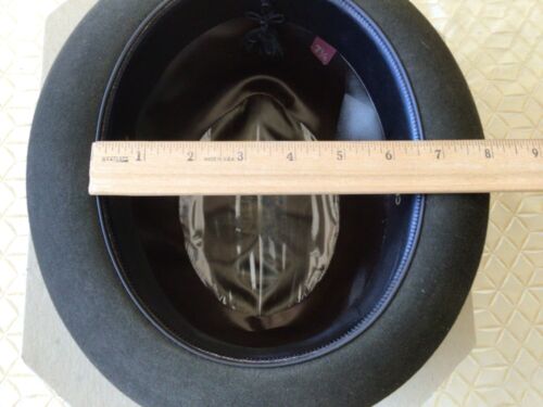 Rare Vintage Dark Green Fedora Hat, Fur Felt, Troy NY, See Description & Photos - Picture 11 of 11