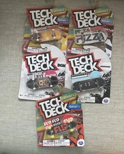 Lot Of 5 TECH DECK  Fingerboard Skateboards NIP Spin Master