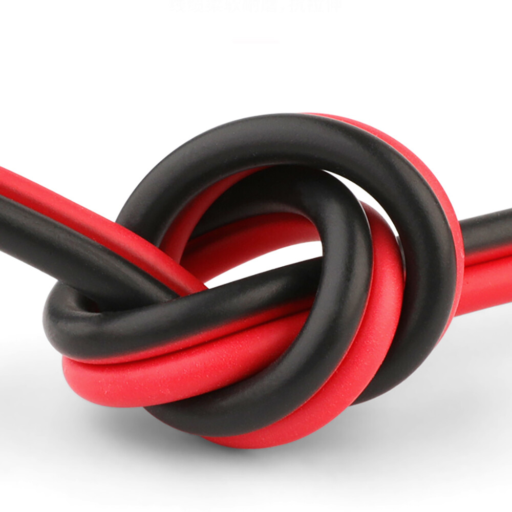 22AWG Elektrokabel 20 Meter, 0,33mm², 2-adrig – Kupfer-Silikonkabel Für LED-Streifen & Elektronik