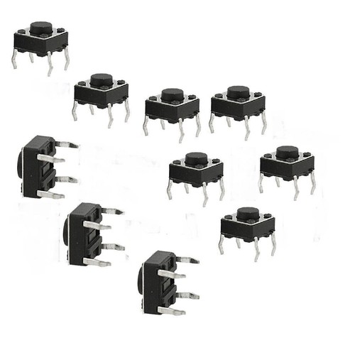 100x Micro Momentary Tactile Push Button Switch 6x6x4.5mm Arduino Breadboard - Picture 5 of 6