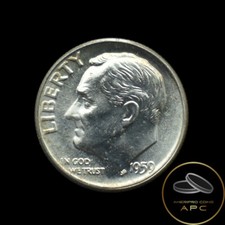 1959-P Roosevelt Dime 90% Silver CH BU Gem 