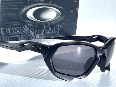 NEW Oakley PLAZMA Matte Black POLARIZED Galaxy Black lens Sunglass
